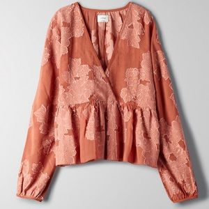 Wilfred Peplum Blouse. Like new.